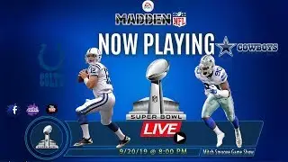 Super Bowl Miami - Colts 13-3 vs Cowboys 10-6 Madden 20 Franchise