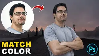 How to MATCH COLOR Two Photos with Harmonization Tool in Photoshop