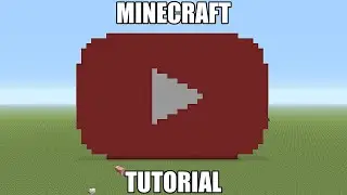 Minecraft Pixel Art Tutorial - Youtube Logo