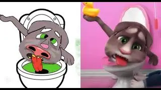 Laugh with My Talking Tom 2 Funny Drawing Meme -Try not To laugh 😂😂