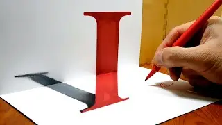How to Draw Letter I 3D Trick Art 3D Drawing
