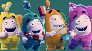 Oddbods Turbo Run - Christmas Costume Bubbles, Zee, Slick and Newt