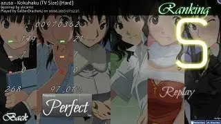 OSU! azusa - Kokuhaku (TV Size) [Hard] S