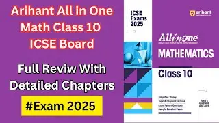 Arihant ICSE Mathematics All in One Class 10TH Full Review Top Math Book for ICSE Board Students