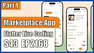 [Flutter] Flutter Live Coding EP2168 (Marketplace App UI Part 1)