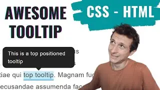 [ HTML | CSS ]  Awesome Custom Tooltip