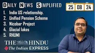 The Hindu & The Indian Express Analysis | 25 August, 2024 | Daily Current Affairs | DNS | UPSC CSE