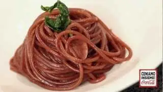 Aglio, olio e peperoncino risottata al vino rosso