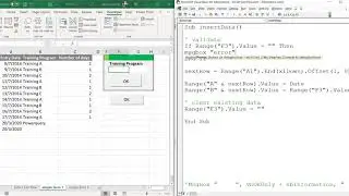 Excel vba  - simple form  to demo how to validate user entered data using IF