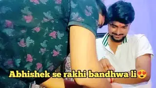 Humne ek dusre ko Rakhi baandh diya😍