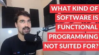 What kind of software is functional programming not suited for?