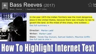 How To Highlight Internet Pages and Text