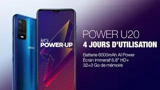Wiko - Power U20 - 1 charge, 4 jours d’utilisation