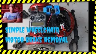 Wheelchair motor brake removal
