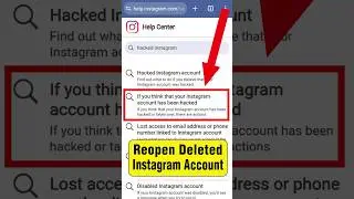 Hacked instagram account recover deleted insta id reopen deleted instagram account restore ig id