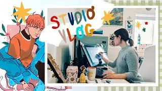 ✿ USING GOUACHE FOR THE FIRST TIME IN 10 YEARS ✰ DITL OF MOM AND ILLUSTRATOR ☻