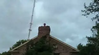 Derecho arriving in Bloomington, Indiana.  You can really hear it roar.
