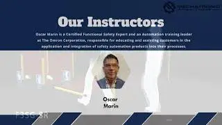 2.5 Day - TUV Safety Technician Training with Omron Instructor Oscar Marin