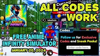 All Codes Work Free Anime Infinity Simulator Roblox, January 20, 2024 | Noob to PRO Tips 