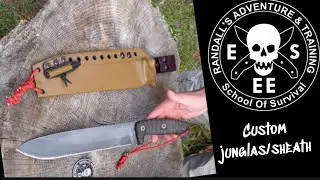 Survival Knife Customized:  ESEE Junglas and Sheath