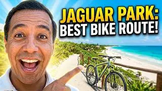 🚴 Bike Ride From 🐆Jaguar National Park to Tulum Ruins and Tren Maya Station 🚉 Beach Guide #tulum