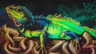 Bozik / Iguana / graffiti art 2015 /