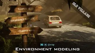 Environment Modeling Old village #modeling #texturing #rigging  #animation #maya  #vray #vfx