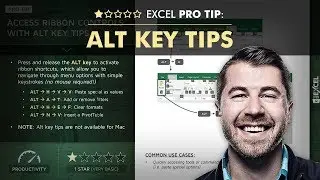 EXCEL PRO TIP: Alt Key Tips
