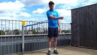Shoulder Strengthening with an Elastic Band - Shoulder Adduction!