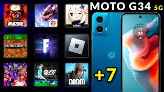 MOTO G34 5G EM JOGOS - COD WARZONE, Free Fire, Fortnite, Minecraft, Roblox, eFootball, FC Mobile + 9