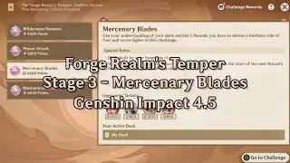[No-Card TCG 4.5] Stage 3 Forge Realm's Temper - Genshin Impact 4.5