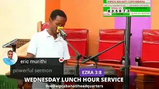 WEDNESDAY LUNCH HOUR SERVICE 31/01/2024