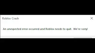 Roblox Crash 2020 (Unfixable)