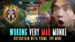 MONKE + YUUMI = MAD MONKE | Wukong CHINA Wild Rift 4.1a Gameplay #wildrift #wr #lolm #wukong #league