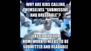 Why are kids calling themselves "Submissive and Breedable"? #memes #music