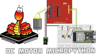Урок 5.  Управление двигателем постоянного тока ESP32 и MicroPython