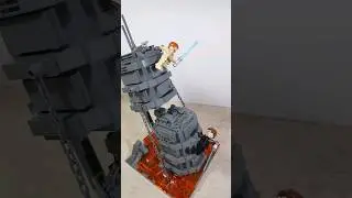 Anakin vs Obi Wan Lego set but ENHANCED #shorts #starwars #lego #moc