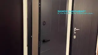 Электронная входная дверь со скрытыми петлями