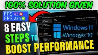 8 Easy Steps to BOOST PC PERFORMANCE (2024) Windows 10/11 ✅