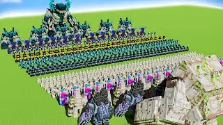 1000 Wardens VS 1000 Iron Golems | Minecraft