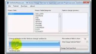 How to MS Access Change Text Case to Uppercase Lowercase Propercase and Sentence Case