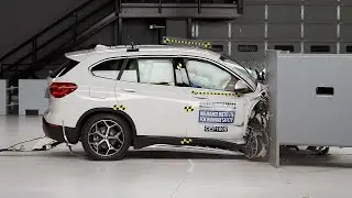 2018 BMW X1 passenger-side small overlap IIHS crash test