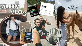 weekly vlog! 🎧 moved out again? horse farm lol, cozy days at the apartment, seeing friends & 5k run!