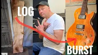 This guy turned a MAPLE LOG into the greatest LES PAUL I've ever played using rudimentary tools!!