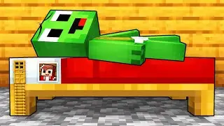 JJ Built a House inside Mikey BED in Minecraft (Maizen)