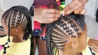 Amazing kids Cornrow Hairstyle, Highly requested/with Designs.