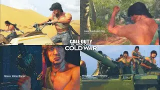 Cod: Cold War - John Rambo ALL Map Intros