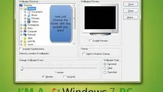 How to make your windows xp and Vista desktop background change every few seconds