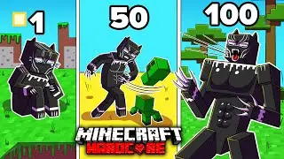 I Survived 1000 DAYS as a PANTHER in HARDCORE Minecraft! - Fearless Adventures Compilation