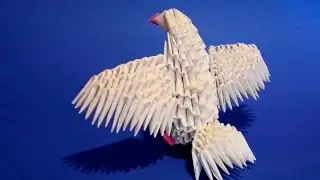 3D origami paper bird baby dove (pigeon) tutorial